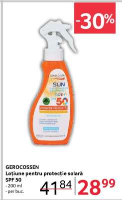 GEROCOSSEN Loțiune pentru protecție solară SPF 50