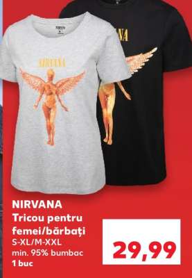 NIRVANA Tricou pentru femei/bărbați