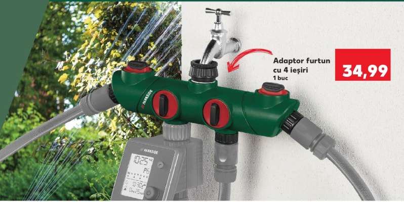 Adaptor furtun cu 4 ieșiri