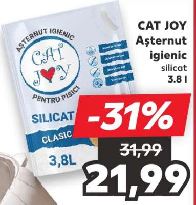 CAT JOY Așternut igienic silicat 3.8 l