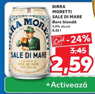 BIRRA MORETTI SALE DI MARE