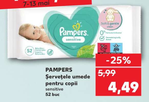 PAMPERS Şerveţele umede pentru copii