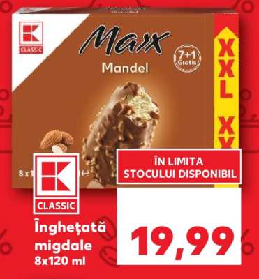 Înghețată migdale