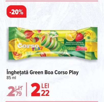 Înghețată Green Boa Corso Play