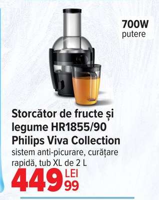 Storctor de fructe și legume HR1855/90 Philips Viva Collection
