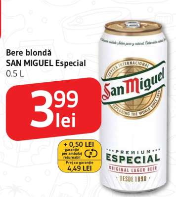 Bere blondă SAN MIGUEL Especial