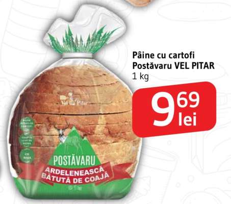 Pâine cu cartofi Postăvaru VEL PITAR