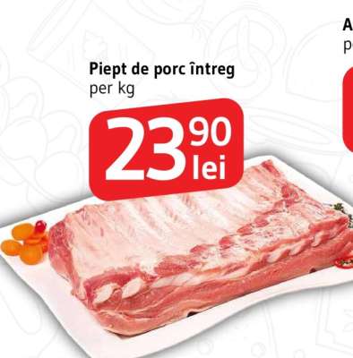 Piept de porc întreg