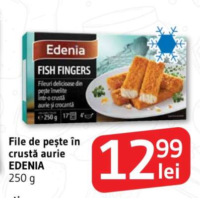File de pește în crustă aurie EDENIA