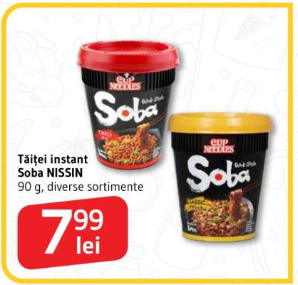 Tăiței instant Soba NISSIN