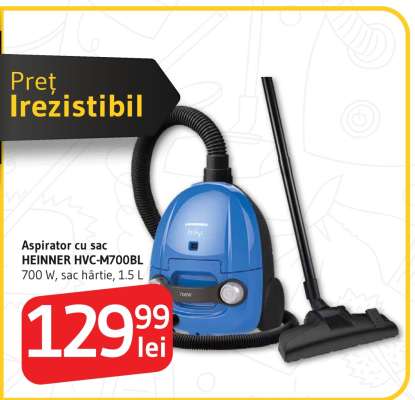 Aspirator cu sac HEINNER HVC-M700BL
