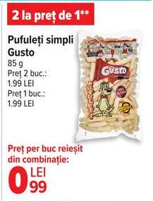 Pufuleți simpli Gusto