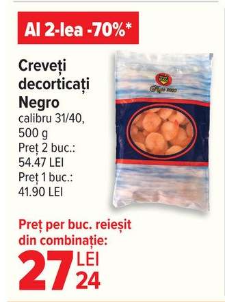 Creveți decorticați Negro