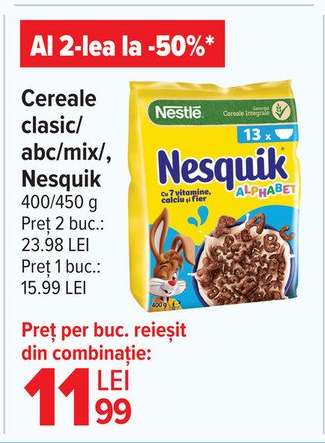 Cereale clasic/abc/mix Nesquik