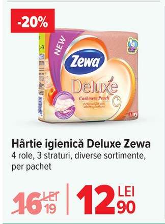 Hârtie igienică Deluxe Zewa