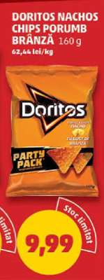 DORITOS NACHOS CHIPS PORUMB BRÂNZĂ