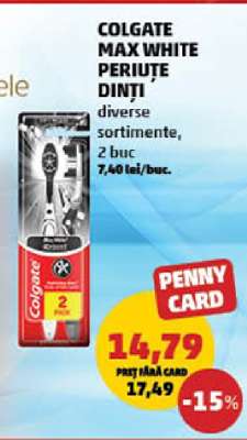 COLGATE MAX WHITE PERIUȚE DINȚI