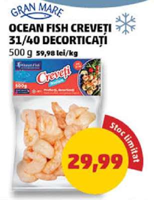 OCEAN FISH CREVEȚI 31/40 DECORTICAȚI