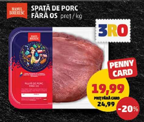 Spată de porc fără os