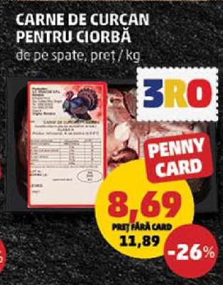 Carne de curcan pentru ciorbă