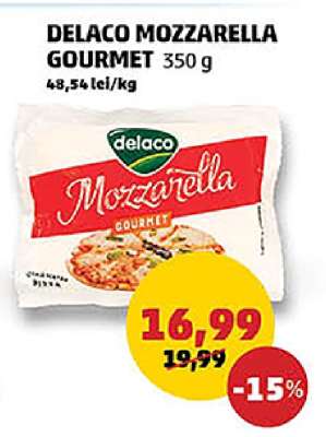 DELACO MOZZARELLA GOURMET 350 g