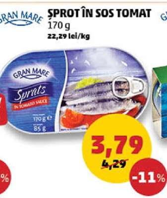 Sprot în sos tomat
