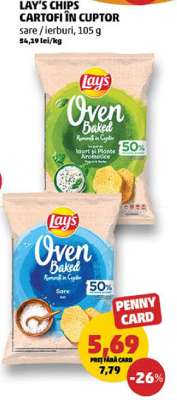 LAY'S CHIPS CARTOFI ÎN CUPTOR
