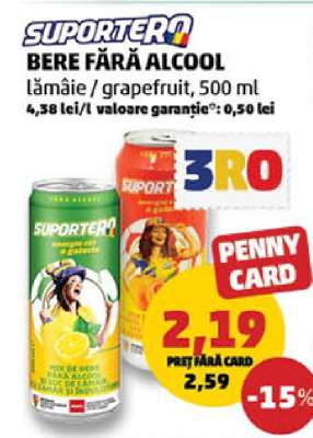 SUPORTERA BERE FĂRĂ ALCOOL