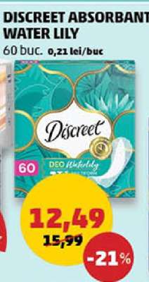 DISCREET ABSORBANT WATER LILY