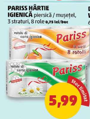 PARISS Hârtie igienică