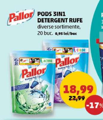 Pallor Pods 3in1 Detergent Rufe