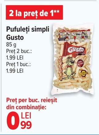 Pufuleți simpli Gusto
