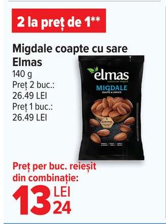 Migdale coapte cu sare Elmas
