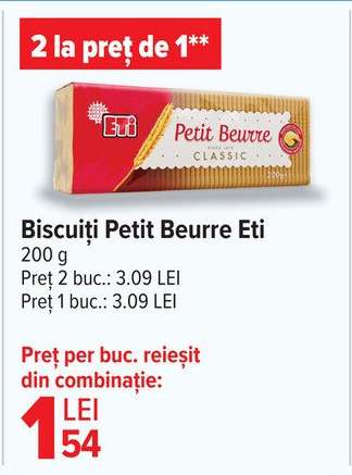 Biscuiți Petit Beurre Eti