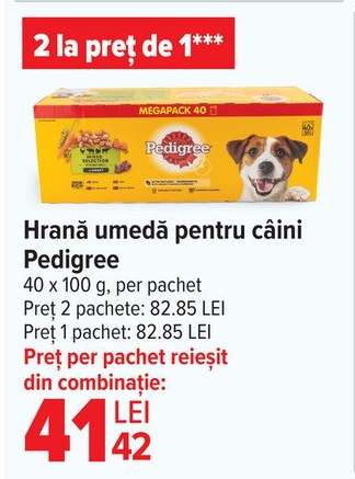 Hrană umedă pentru câini Pedigree