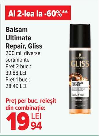 Balsam Ultimate Repair, Gliss