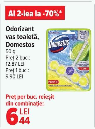 Odorizant vas toaletă, Domestos