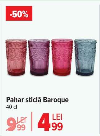 Pahar sticlă Baroque