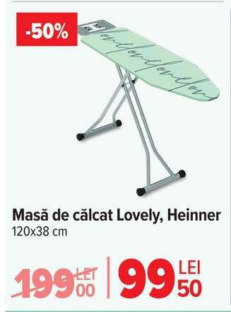 Masă de călcat Lovely, Heinner