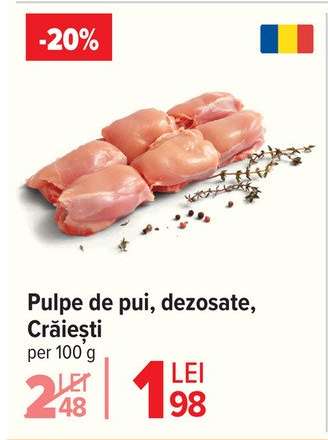 Pulpe de pui, dezosate, Crăiești