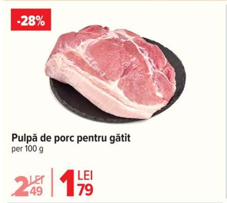 Pulpă de porc pentru gătit