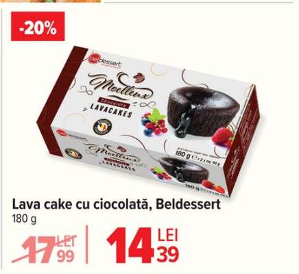 Lava cake cu ciocolată, Beldessert