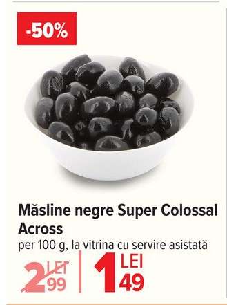 Măsline negre super colossal Across
