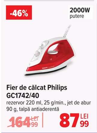 Fier de călcat Philips GC1742/40
