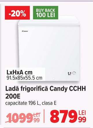 Ladă frigorifică Candy CCHH 200E