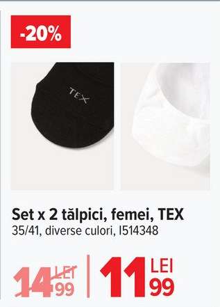 Set x 2 tălpici, femei, TEX