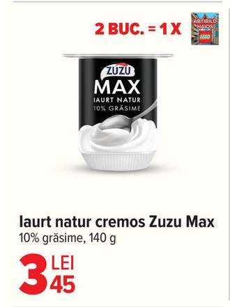 Iaurt natur cremos, Zuzu Max