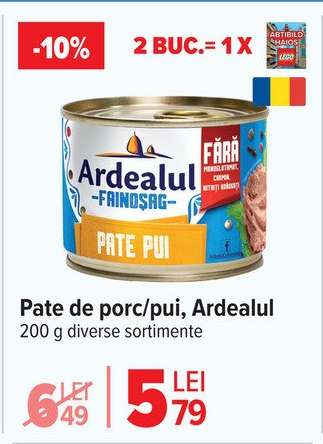 Pate de porc/pui, Ardealul