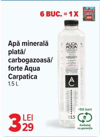 Apă minerală Aqua Carpatica