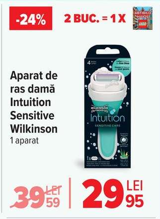 Aparat de ras damă Intuition Sensitive Wilkinson